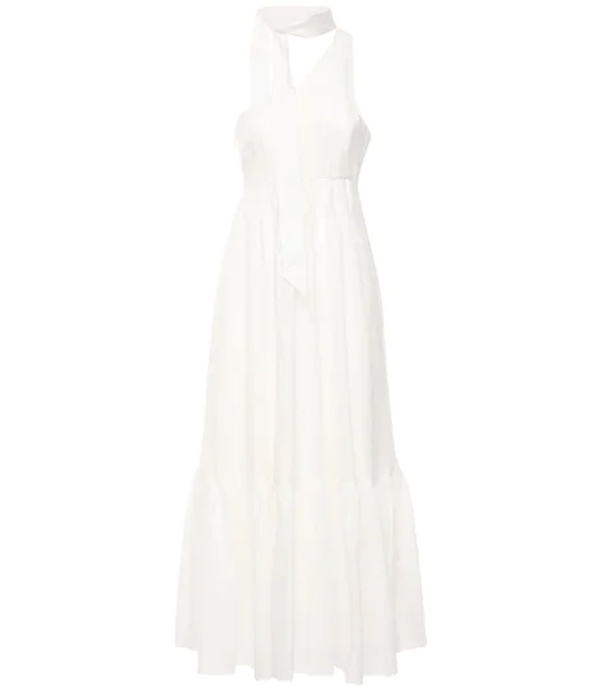 Juliette One Shoulder Linen Maxi dress - zimmermann